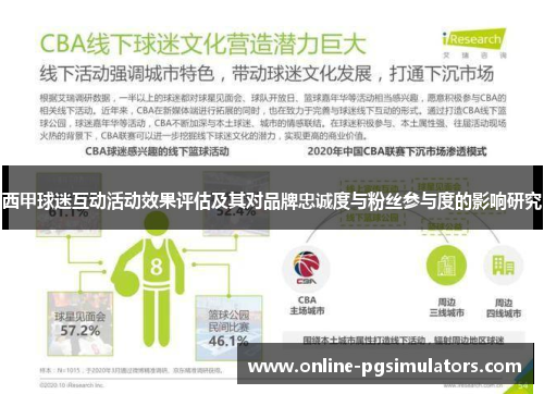 西甲球迷互动活动效果评估及其对品牌忠诚度与粉丝参与度的影响研究